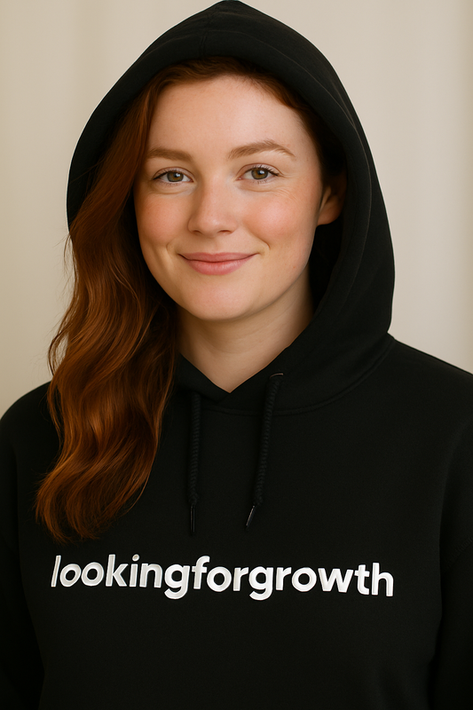 lookingforgrowth hoodie - Large logo