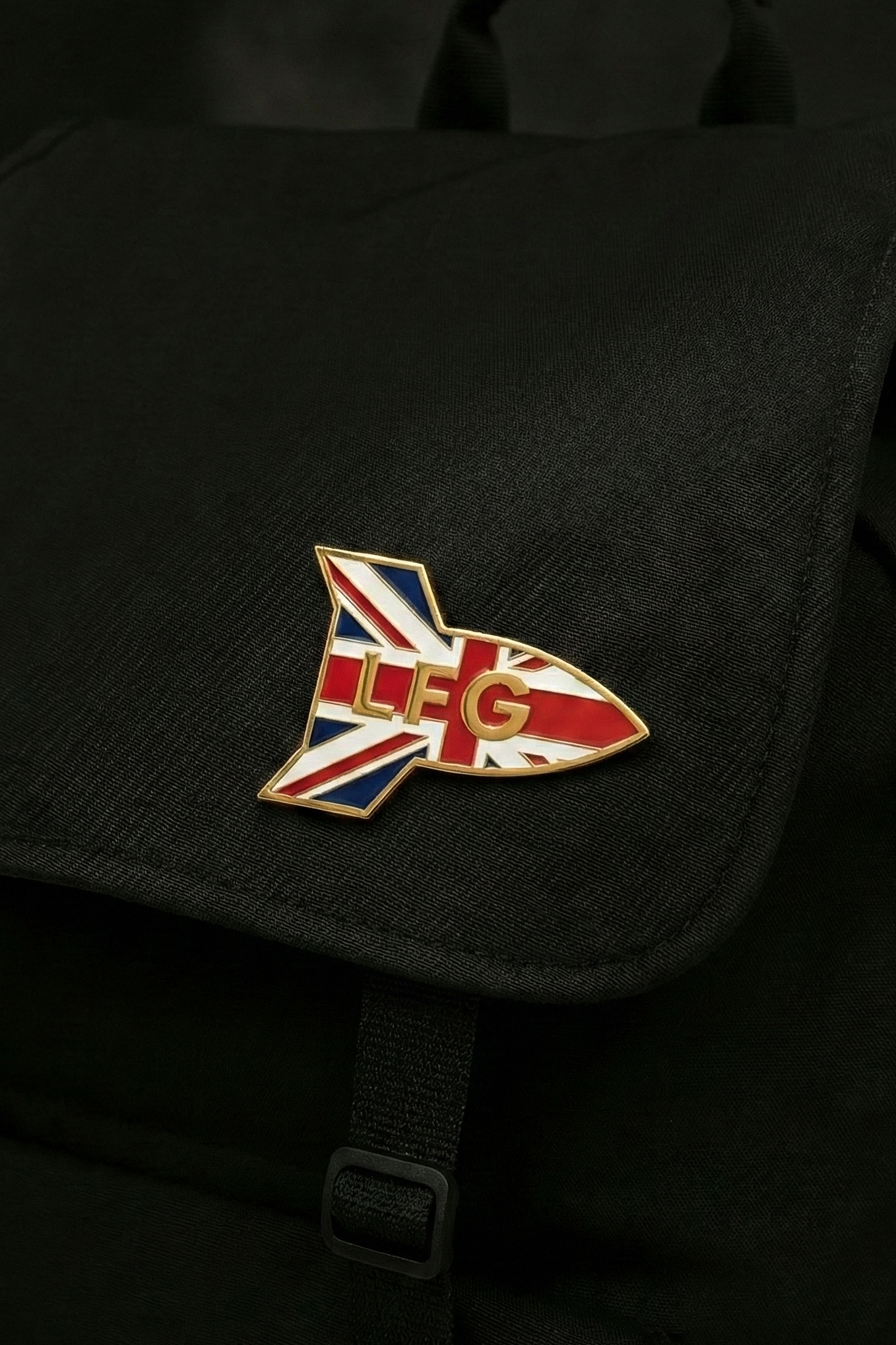LFG Gold Union Jack Rocket Pin