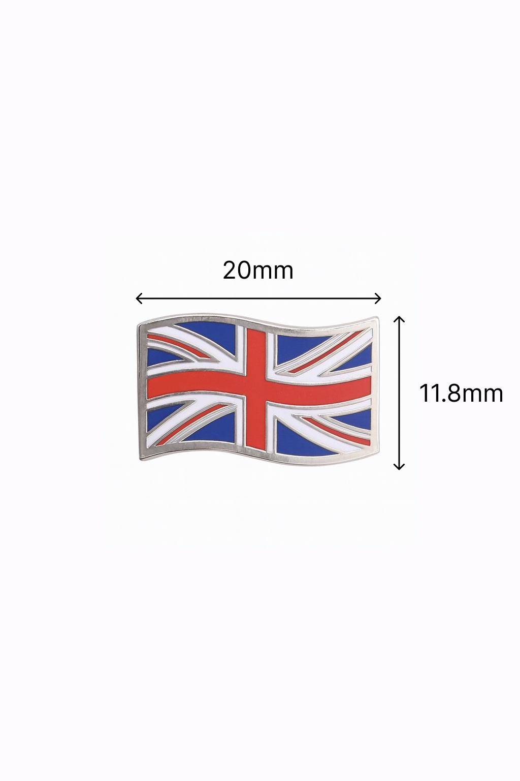 Plain Union Jack pin badge